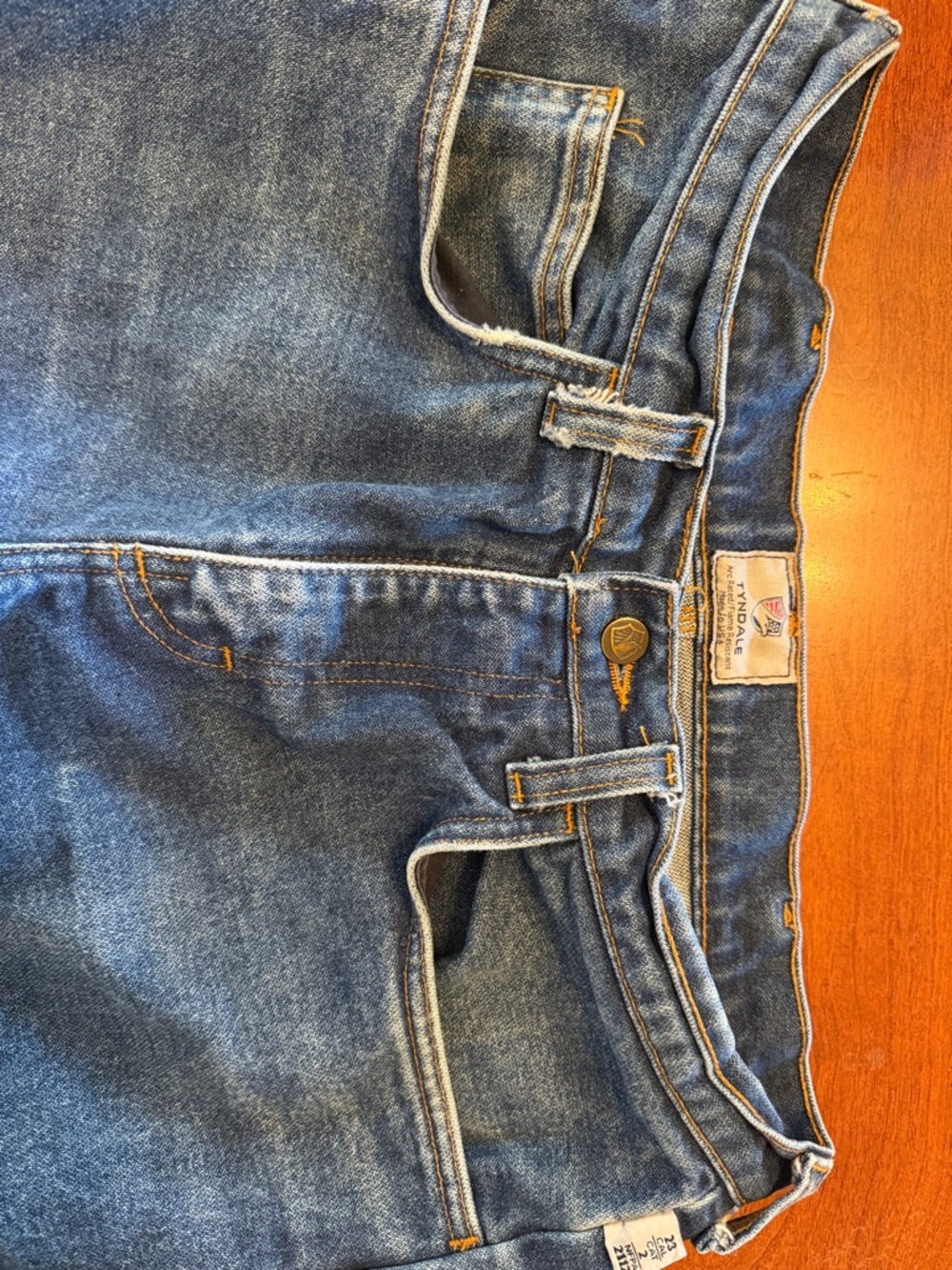 TYNDALE, Arc rated Flame resistant, Classic Blue Denim Jeans, men’s 33 x 30